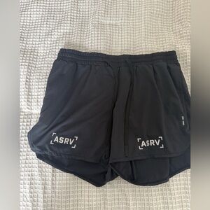 ASRV men’s Black Performance Running Shorts